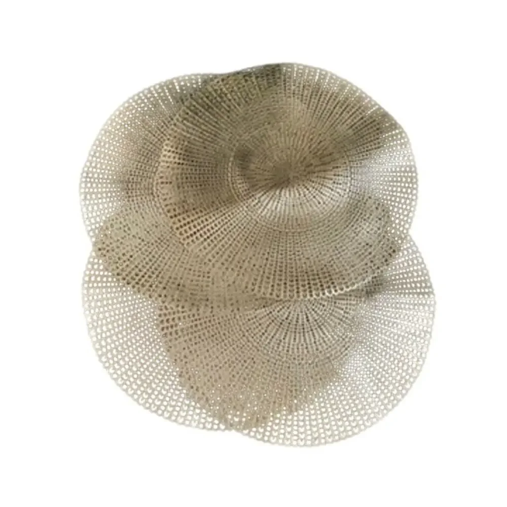 Set of 4 Cut Out Placemats in Gold 16 inch